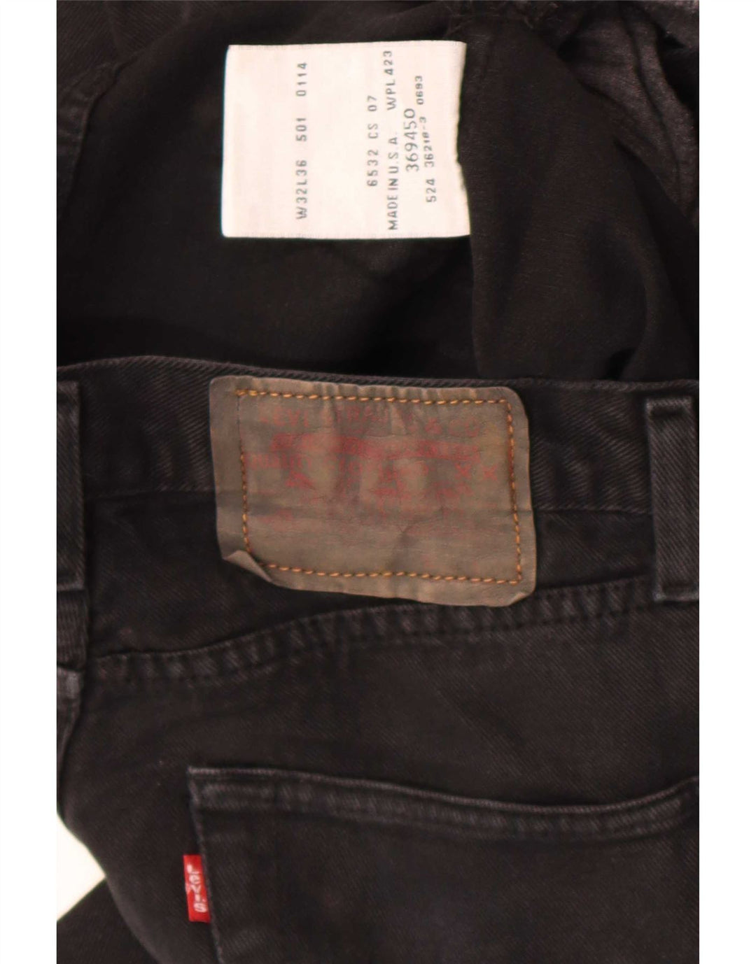 Blugi drepti pentru femei Levi's W32 L27 negri