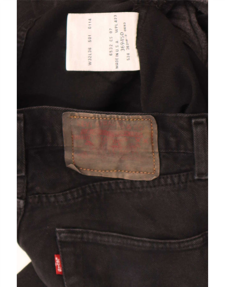 Blugi drepti pentru femei Levi's W32 L27 negri