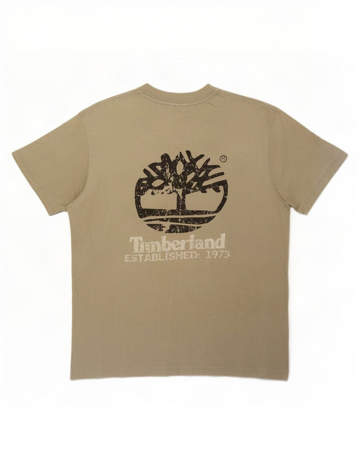 Tricou grafic Timberland pentru bărbați Top mic din bumbac kaki