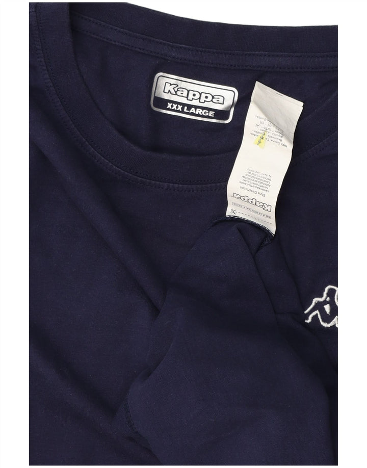 Tricou pentru bărbați Kappa Top 3XL Bumbac bleumarin