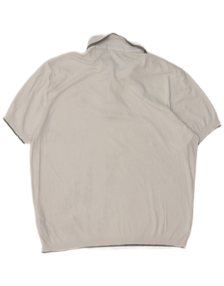 Tricou polo pentru bărbați Ted Baker Mărimea 5 XL Bumbac alb
