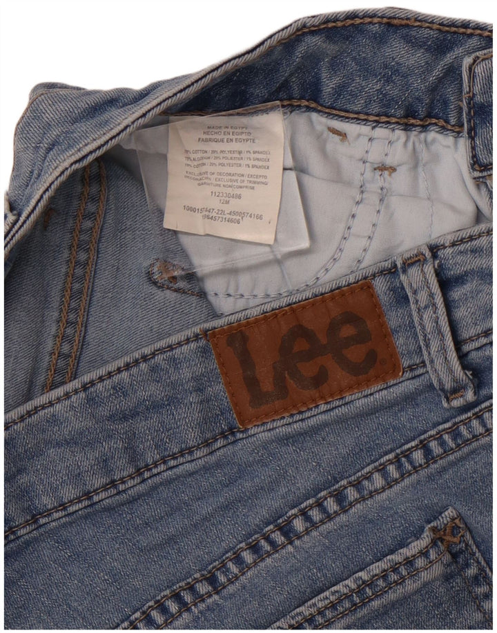 Pantaloni scurți din denim LEE pentru femei US 12 Large W30 Blue Bumbac