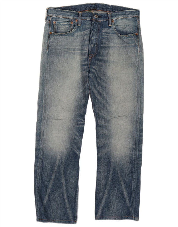Blugi 501 drepti pentru bărbați Levi's W34 L28 Bumbac albastru