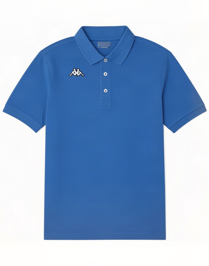 Kappa tricou polo cu mânecă scurtă pentru bărbați, albastru mediu