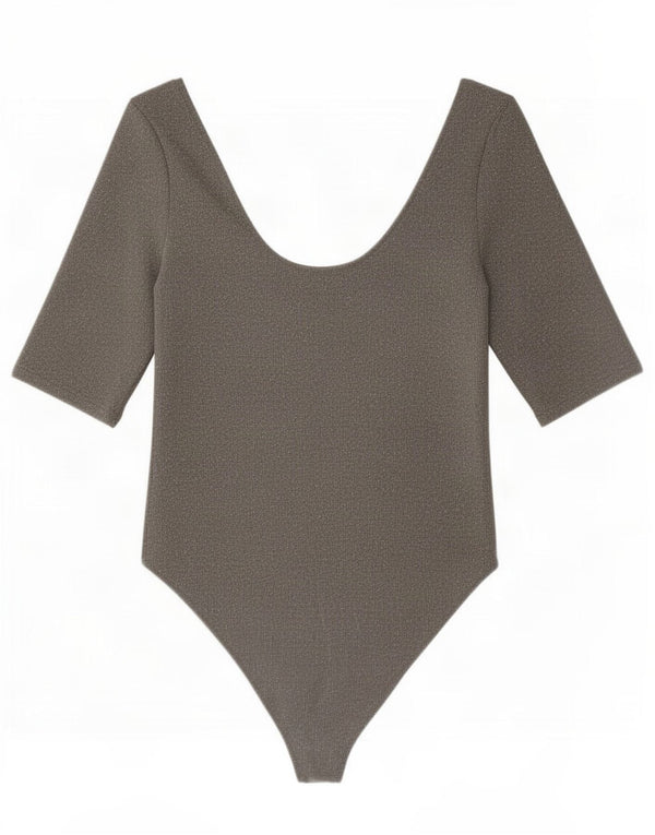 Body pentru femei Zara UK 14 mare, gri, elastan
