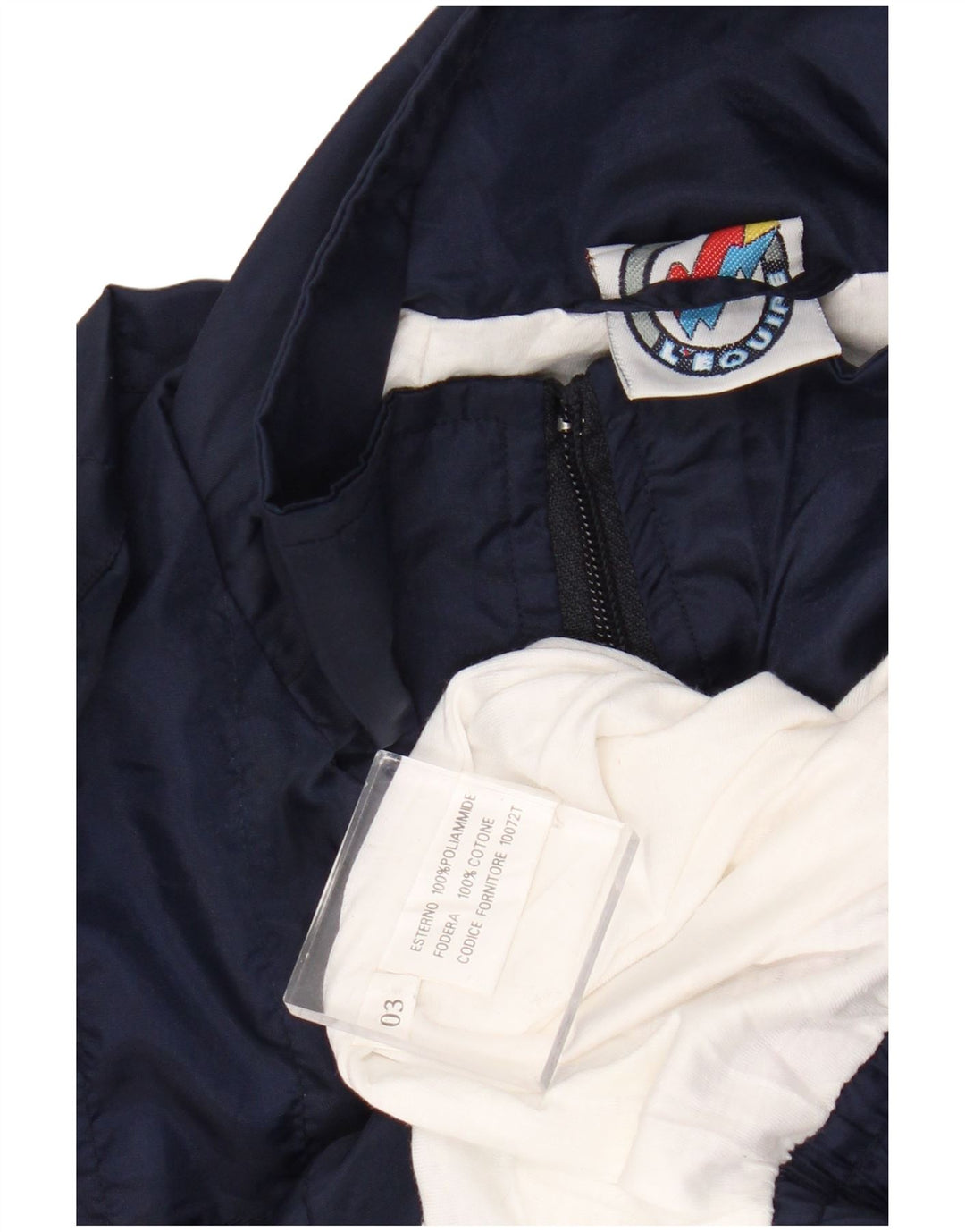 Jachetă de trening pentru bărbați L'Equipe, XL, albastru bleumarin, poliamidă color bloc