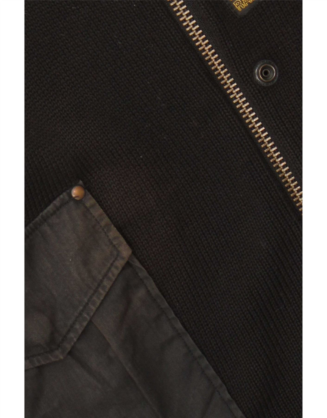 Pulover cardigan cu fermoar complet G-Star pentru bărbați, bumbac mediu negru