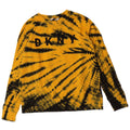 Dkny Pulover cu grafic supradimensionat pentru femei UK 10 Mic galben Tie Dye