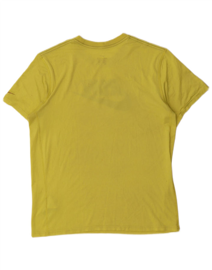 Tricou grafic Nike Dri Fit pentru bărbați Top Poliester galben mediu