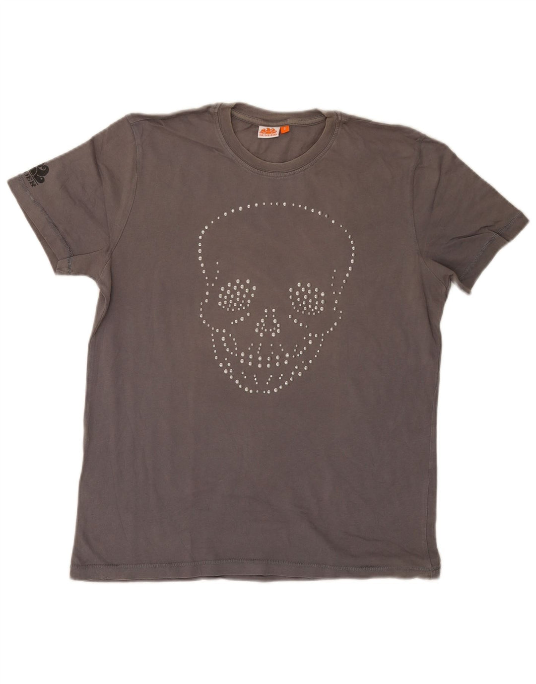 Tricou grafic Sundek pentru bărbați Top mic din bumbac gri