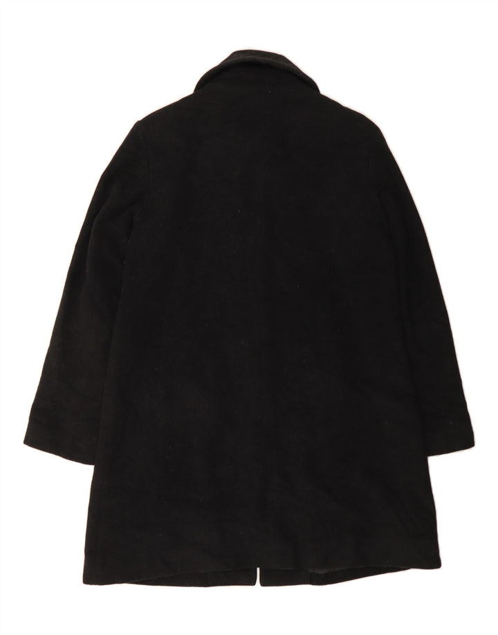 NAUTICA Womens Overcoat UK 14 Medium Black Wool Vintage Nautica and Second-Hand Nautica from Messina Hembry 