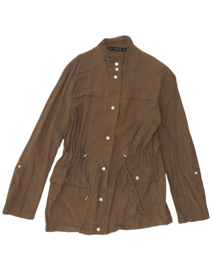 Jachetă Utilitară pentru Damă Zara UK 10 Small Khaki Viscose