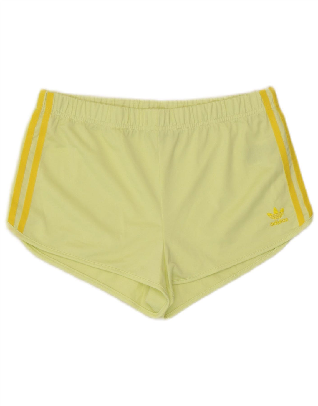 Pantaloni scurți sport Adidas pentru femei UK 12 Poliester galben mediu