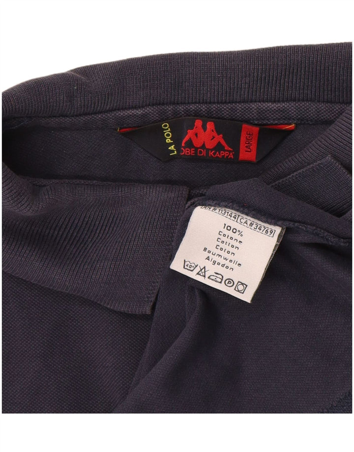 Cămașă polo pentru bărbați Kappa, mare, bleumarin, bumbac