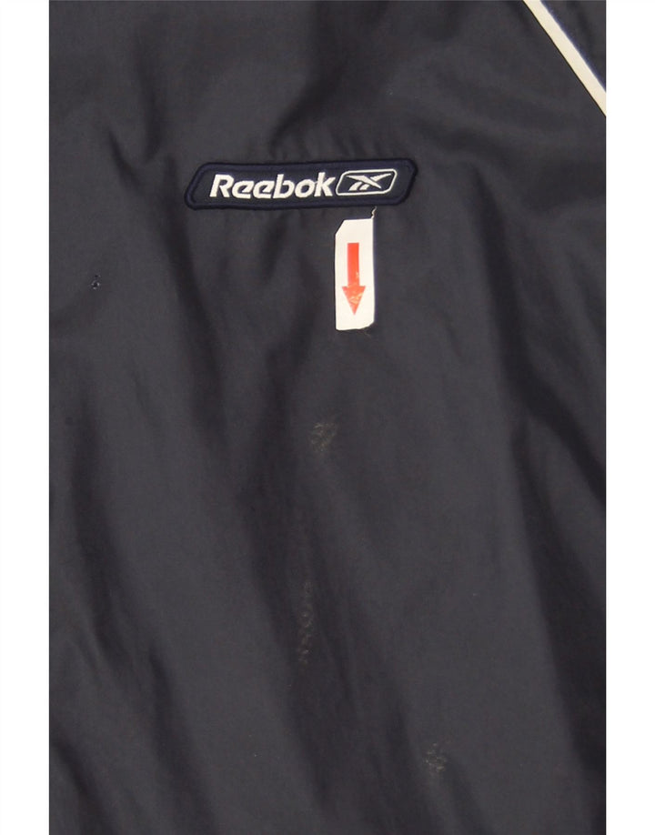 Jachetă de ploaie pentru bărbați Reebok UK 40 mare, albastru, nailon