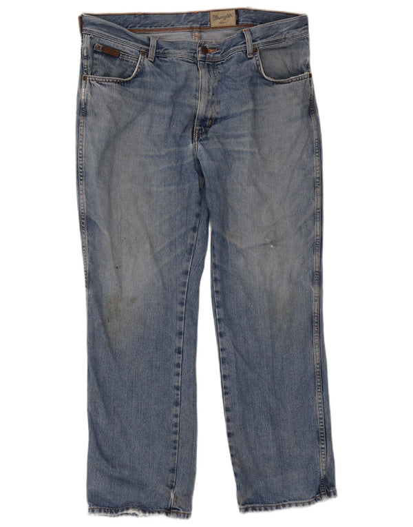 Blugi drepte pentru bărbați Wrangler Texas W38 L30 Bumbac albastru