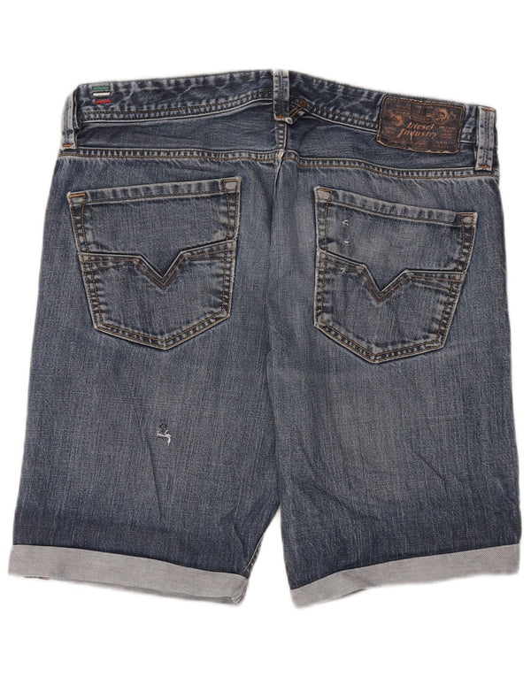 Pantaloni scurți din denim pentru bărbați Diesel W34, mare, albastru, bumbac