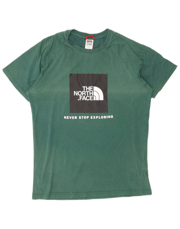 Tricou grafic pentru bărbați THE NORTH FACE Top din bumbac verde mediu