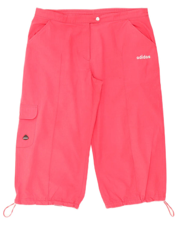 Pantaloni scurti Adidas pentru femei Bermuda Cargo UK 14 Large W32 Pink Poliester