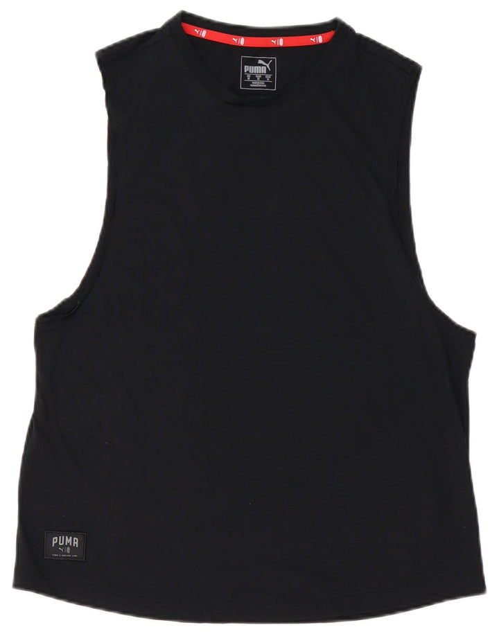 Vestă pentru bărbați Puma, bumbac mediu negru