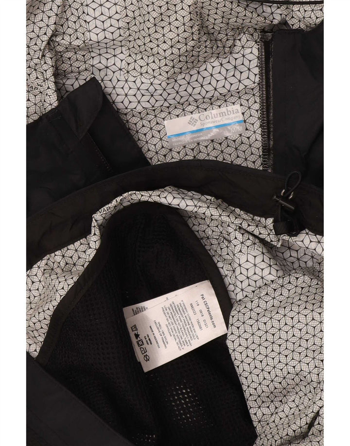 Jachetă de ploaie Columbia pentru bărbați cu glugă UK 38 Medium Black Nylon