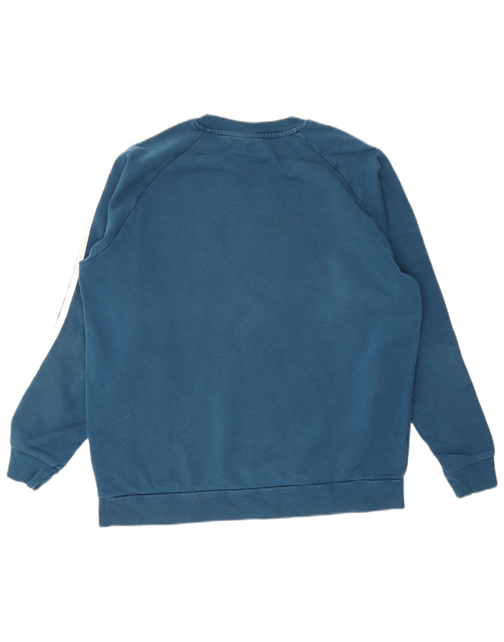 Hanorac pentru bărbați Adidas Jumper mare, albastru, bumbac