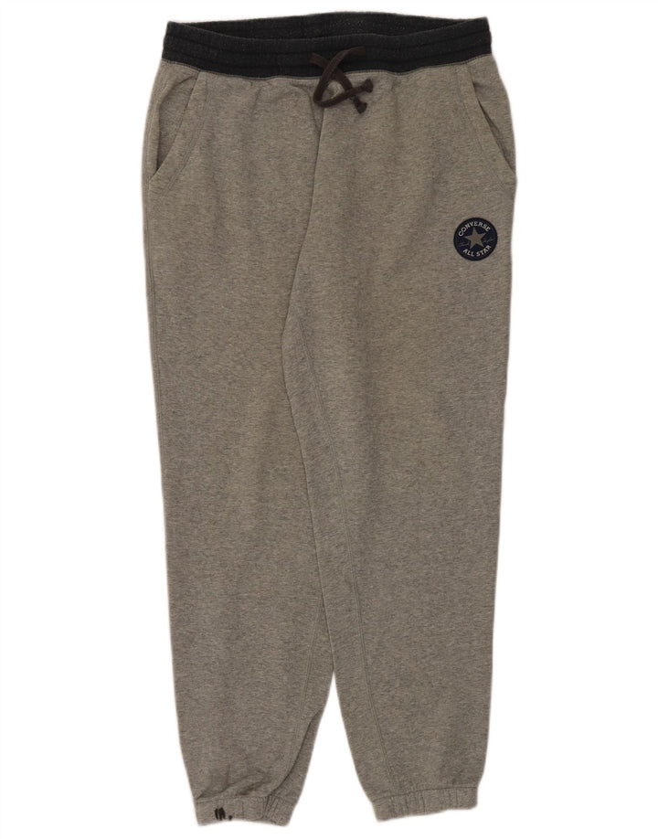 Pantaloni de trening Converse pentru bărbați Joggeri mari, gri bumbac