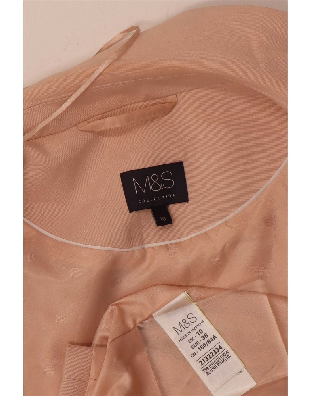 Jachetă blazer fără mâneci pentru femei Marks & Spencer UK 10 mic roz