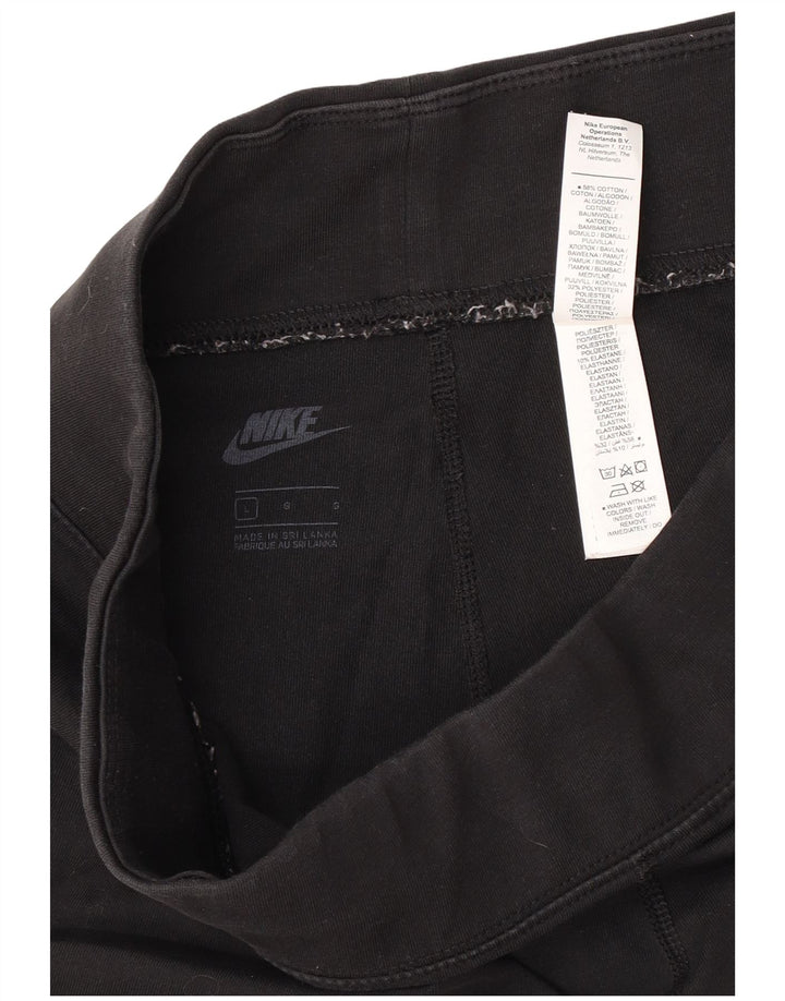 Leggings grafic Nike pentru femei UK 16, mare, negru, bumbac