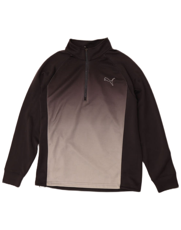 Trening pentru bărbați Puma Pullover Top mic, gri, poliester color bloc