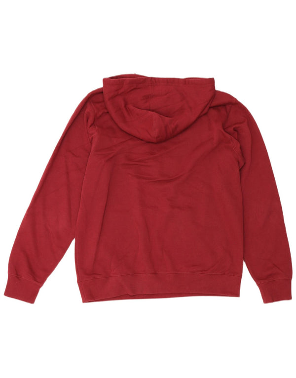 Converse Mens Hoodie Jumper Medium Burgundy Cotton