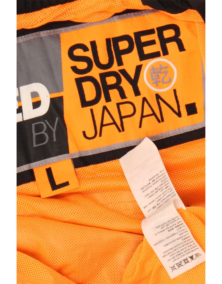 Jachetă de vânt pentru femei SUPERDRY UK 16 mare, negru, nailon