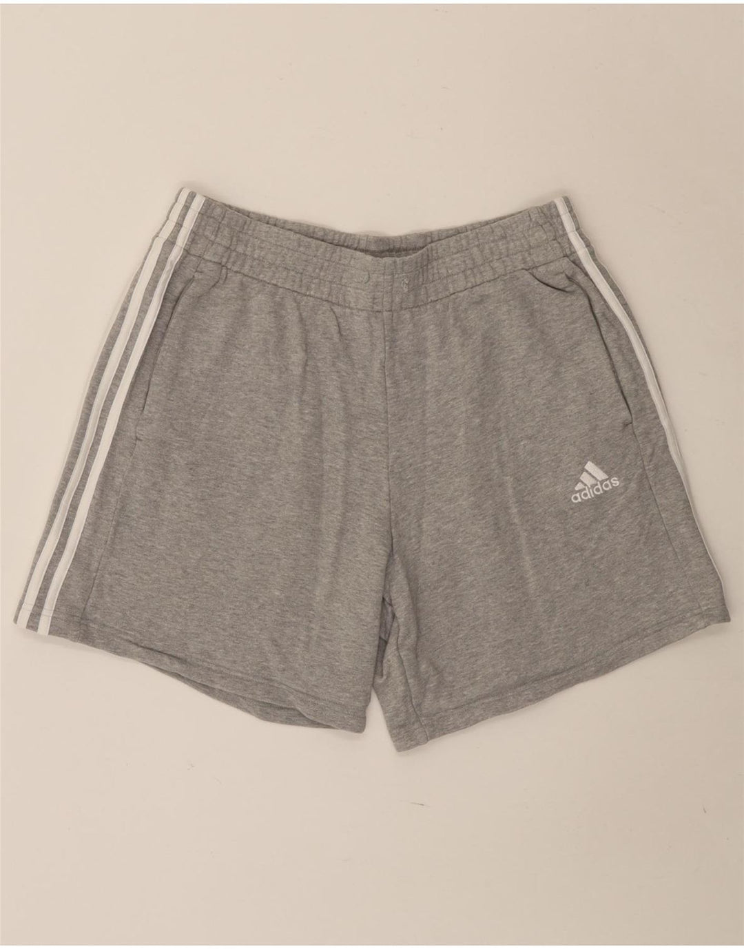 Pantaloni scurți sport adidas pentru bărbați, mari, gri, bumbac