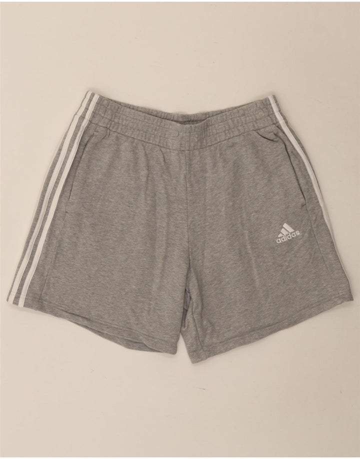 Pantaloni scurți sport adidas pentru bărbați, mari, gri, bumbac