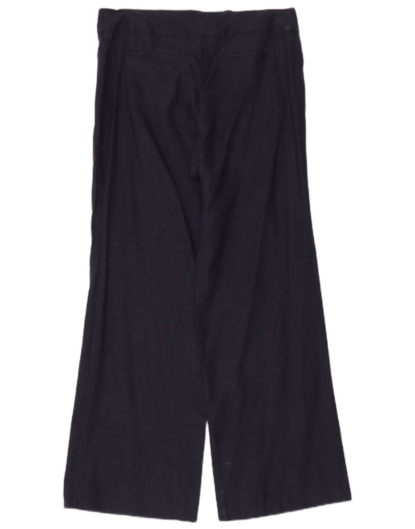 Pantaloni largi pentru femei Marks & Spencer UK 14 mare L34 L32 bleumarin