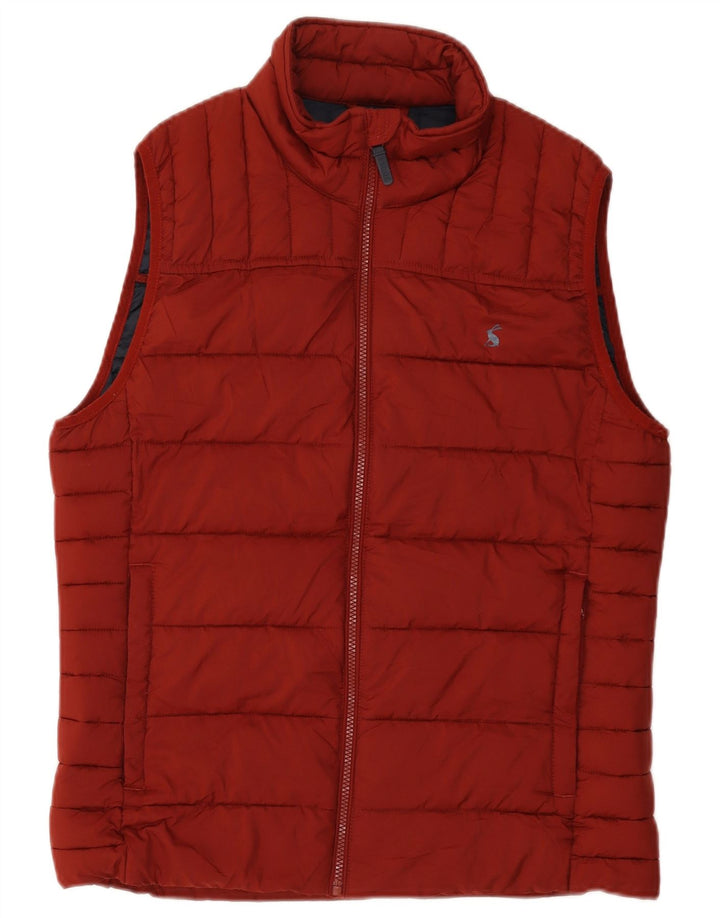 Gilet căptușit pentru bărbați Joules UK 38 Medium Burgundy Poliester