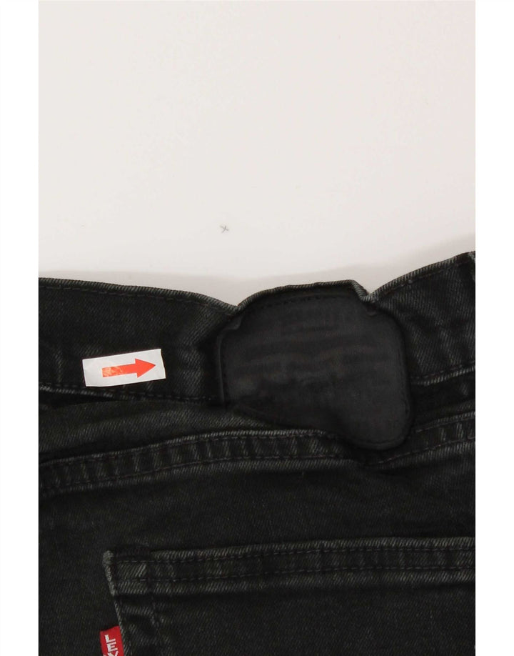 Blugi drepti pentru bărbați Levi's W33 L30 bumbac negru