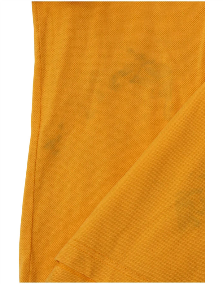 FRED PERRY Tricou polo pentru bărbați din bumbac galben mediu