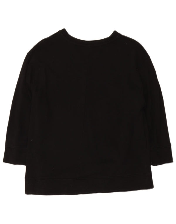 Pulover pentru femei Zara, cu mâneci 3/4, UK 14, bumbac mediu negru