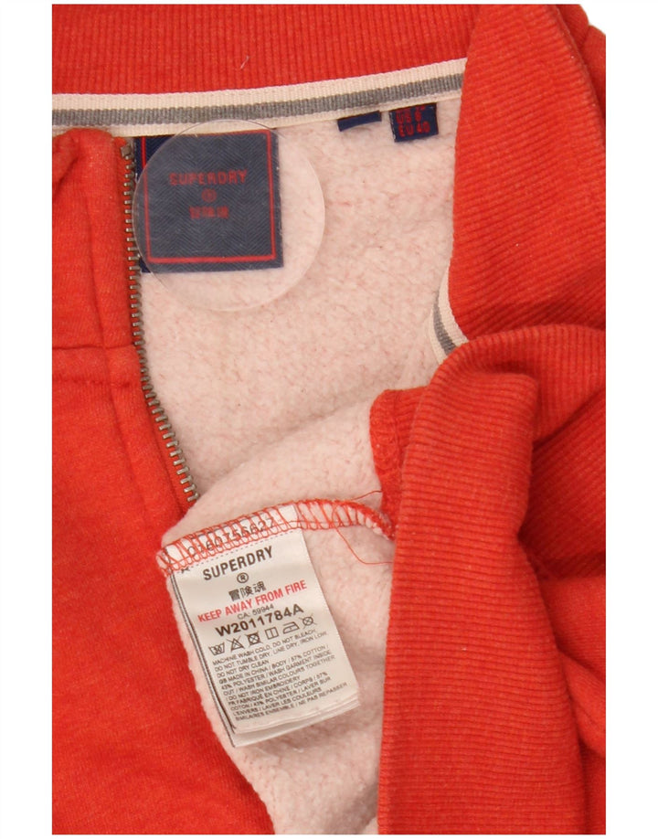 SUPERDRY Pulover oversized crop pentru femei UK 12 Medium Red