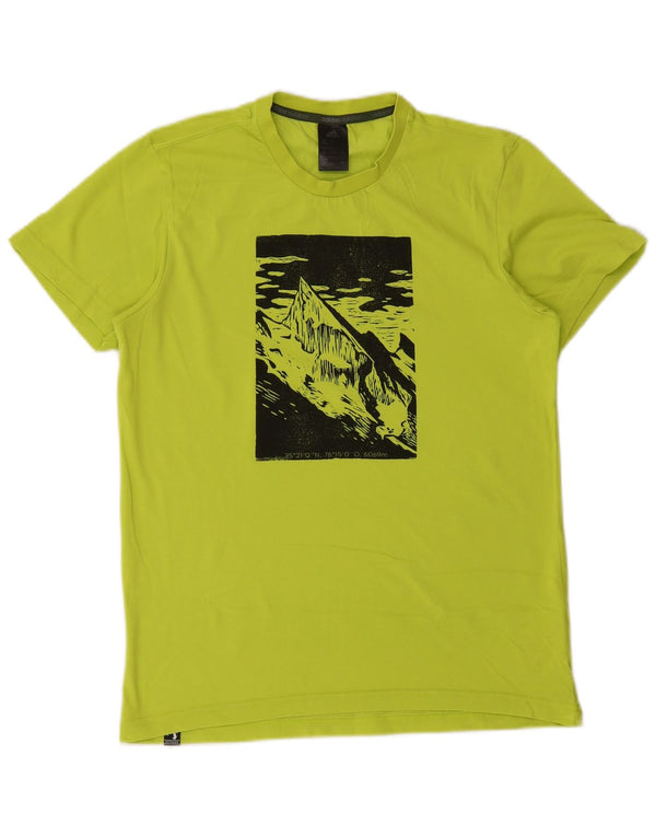Tricou grafic Adidas pentru bărbați Top UK 36/38 Small Green Bumbac