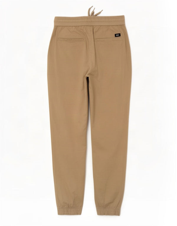 Pantaloni de jogging crop pentru femei Zara Pantaloni chino Mici L30 L26 Bej Bumbac