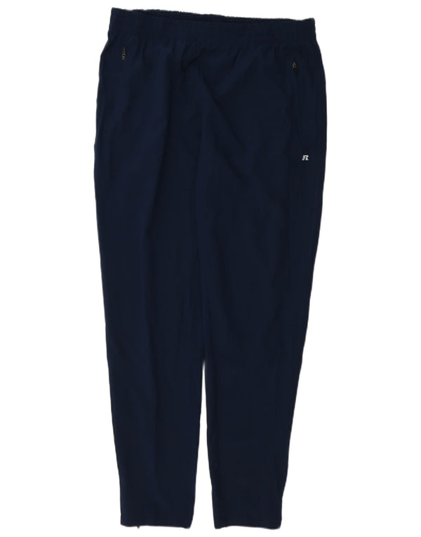 RUSSELL ATHLETIC Mens Dri-Power Tracksuit Trousers Large Navy Blue