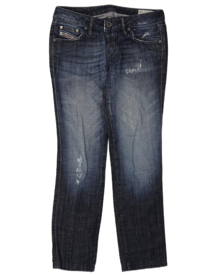Blugi subțiri cu distressed Cuddy pentru femei Diesel W27 L30 Bumbac albastru