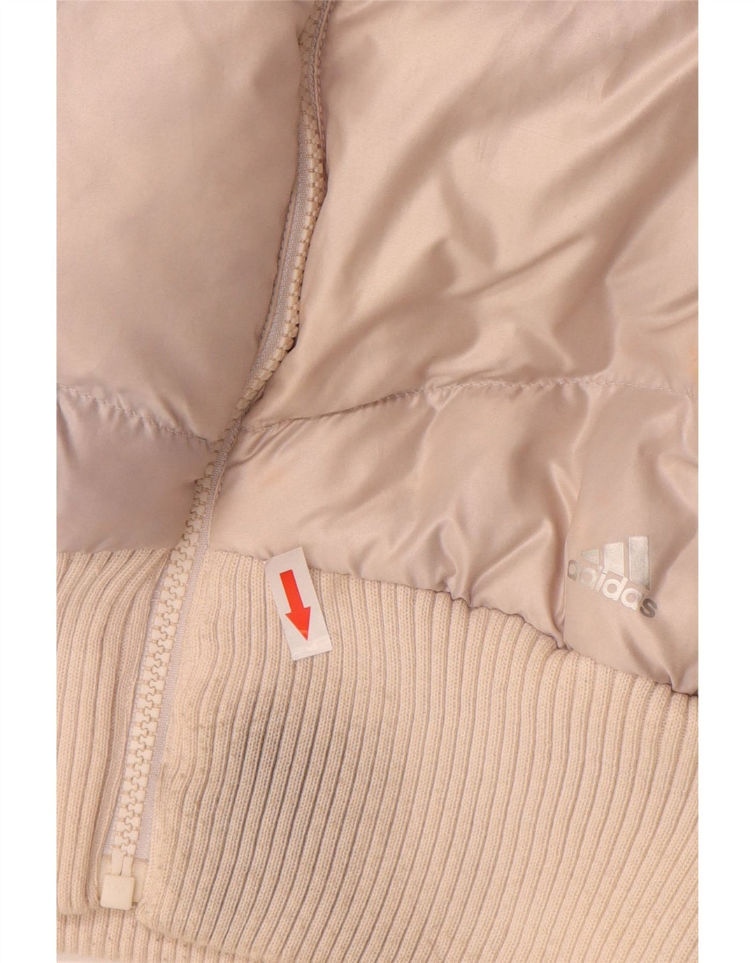 Jachetă căptușită pentru femei Adidas UK 12 Medium Beige Nylon