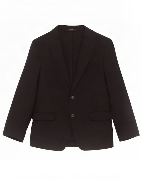 Massimo Dutti Jachetă pentru bărbați cu 2 nasturi EU 56 XL Lână neagră