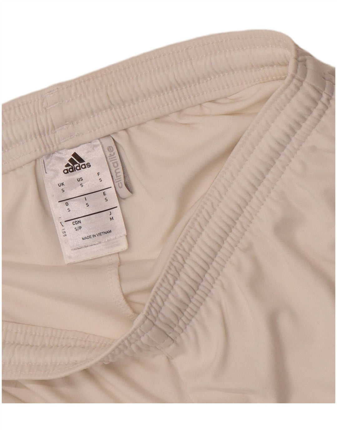 Pantaloni scurți sport pentru bărbați Adidas Climalite, poliester alb mic