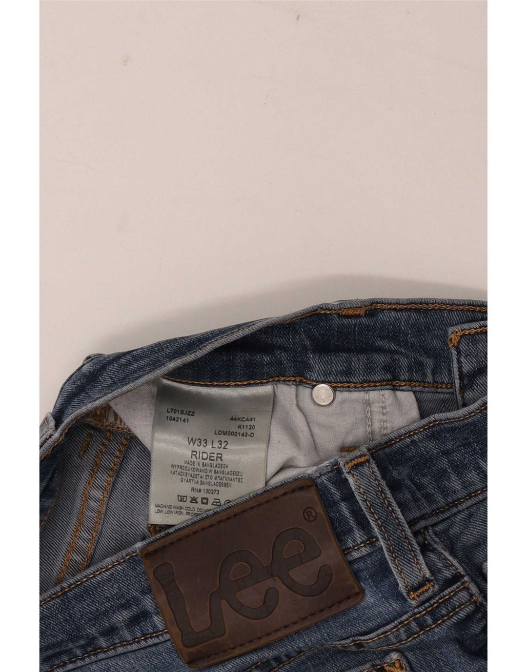 Blugi Lee Rider Slim pentru bărbați W33 L32 Bumbac albastru