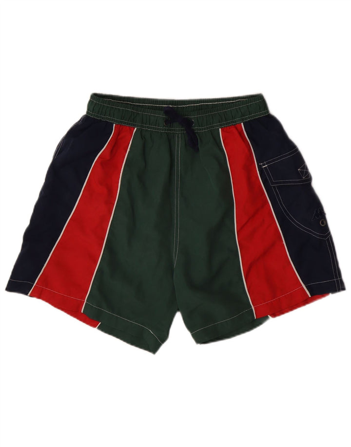 Pantaloni scurți de înot KAPPA pentru bărbați, verde mediu, poliester color bloc