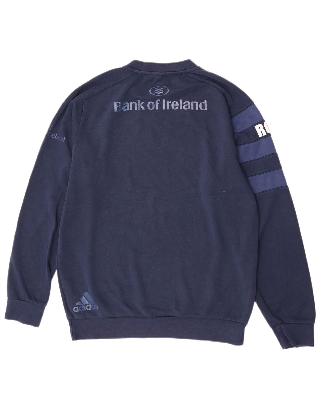 Hanorac grafic pentru bărbați Adidas Pulover mare, albastru bleumarin, bumbac